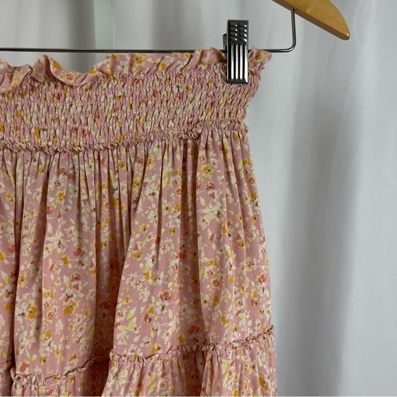 Wild Fable XS Ditsy Floral Ruffle Mini Skirt Boho Flowy Cottagecore - Picture 6 of 6